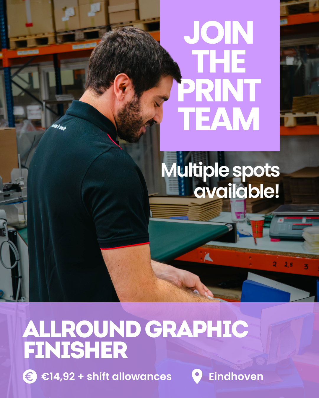 Allround graphic finisher vacature